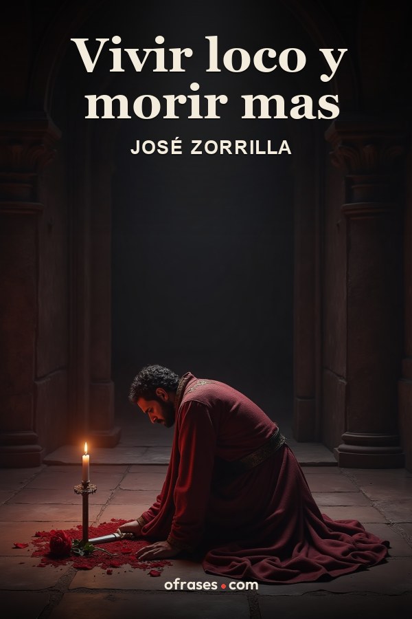 Libro Vivir loco y morir mas de José Zorrilla